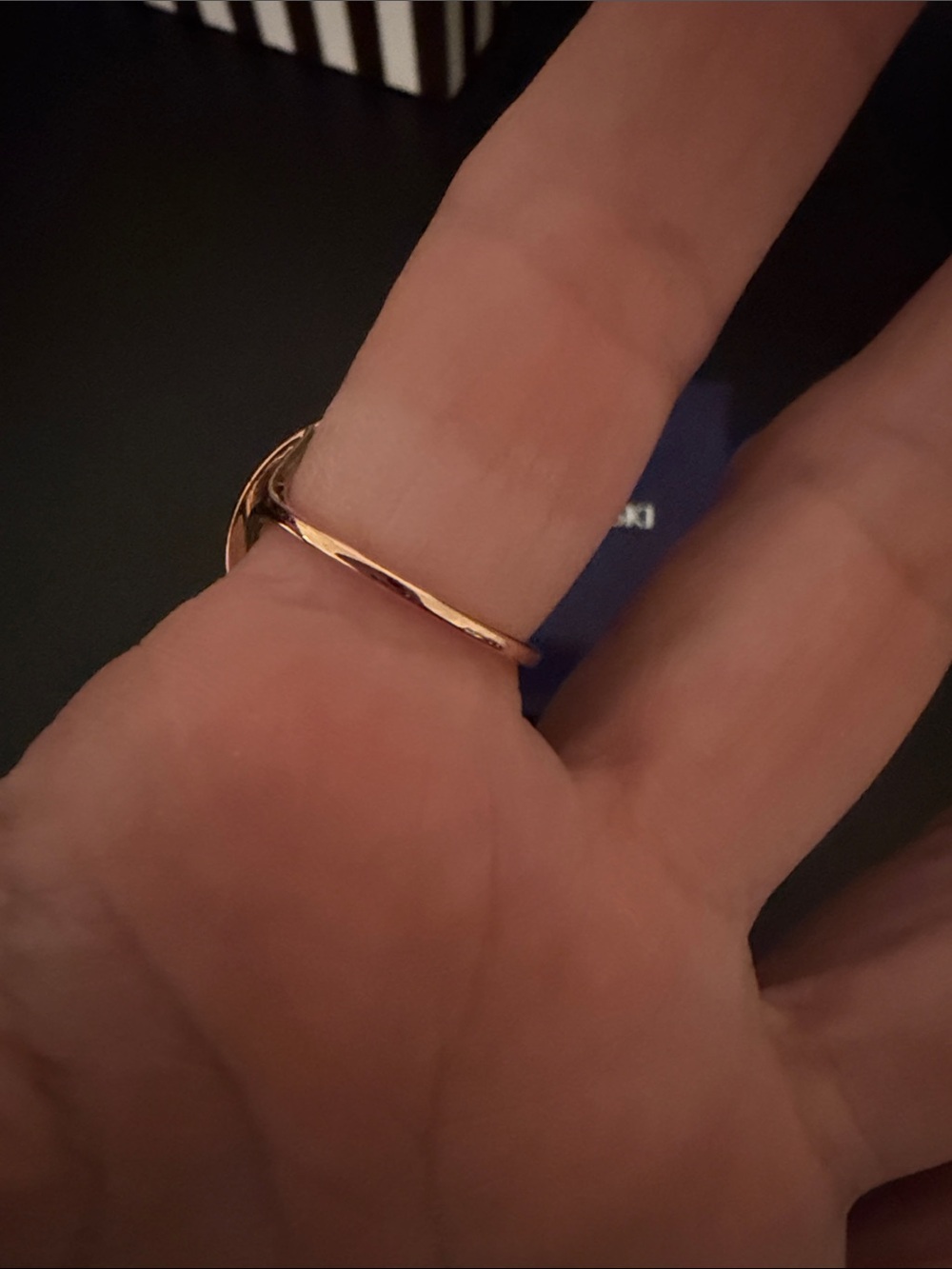 Swarovski Blue Crystal Moon and Star Ring - Blue - Picture 3 of 10